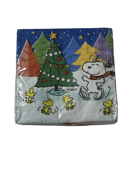 Peanuts  Charlie Brown and Friends Christmas Beverage Napkins