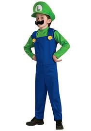 Supermario Deluxe Luigi Child Costume