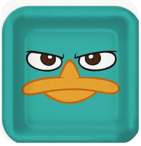 Phineas & Ferb Agent P Dessert Plates