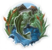 Outdoorsman Fish Pop Top Cake Topper