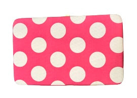 Pink Polkadot Flat Wallet Clutch