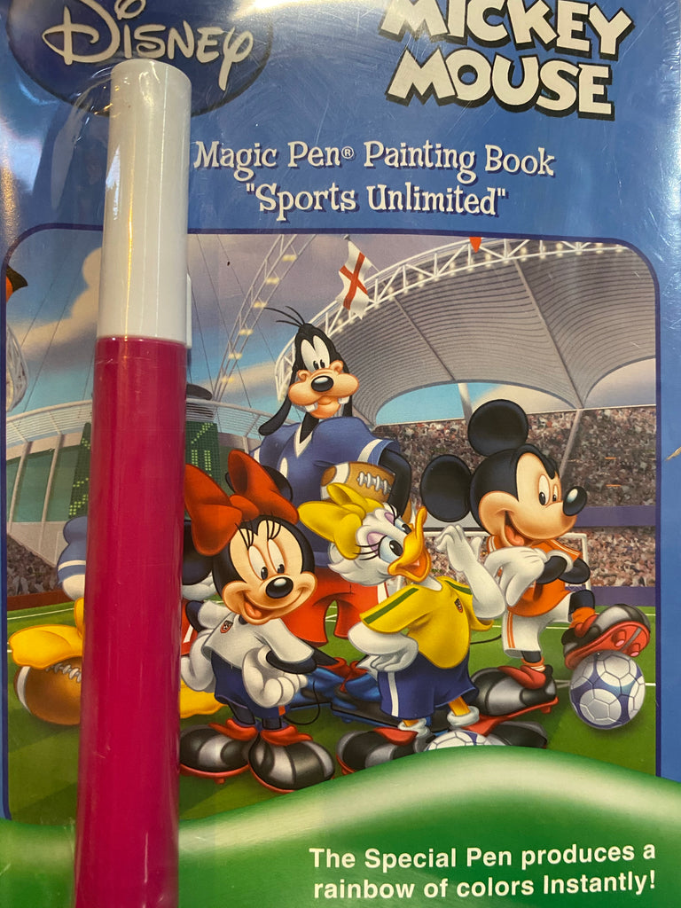 Disney Mickey Mouse Sports Unlimited Magic Pen Painting Book