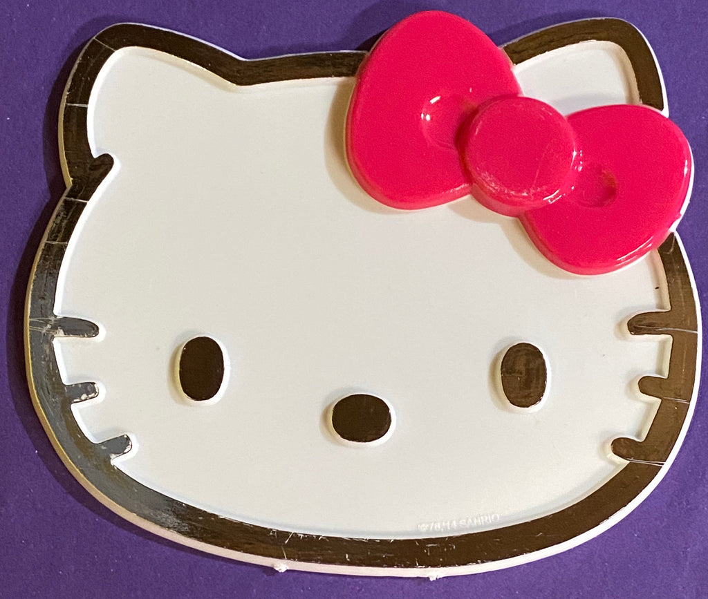Hello Kitty Face Cake Topper Plaque