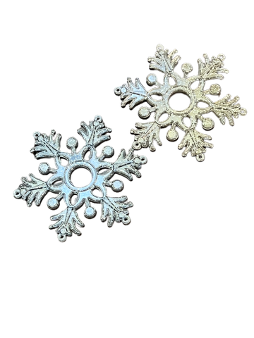 Glitter Jewel Snowflake Cake Topper Set