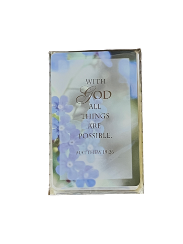 With God All Things Are Possible Pocket Faith Card