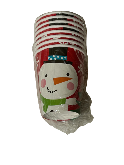 Christmas Charmers Snowman Party Cups
