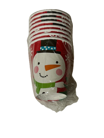 Christmas Charmers Snowman Party Cups