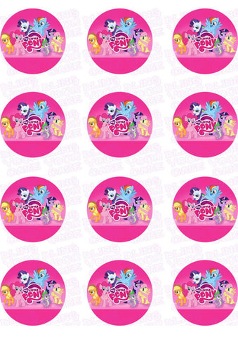 My Little Pony Friends Edible Icing Sheet Cake Decor Topper - MLP5