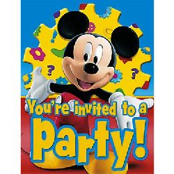 Mickey's Clubhouse Birthday Party Invitations