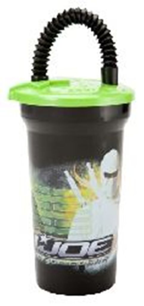 GI Joe Fun Sip Tumbler Cup with Lid and Straw by Zak Designs