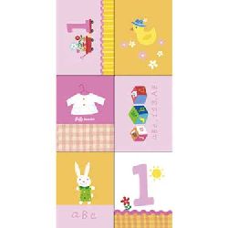 Lil Girl's First Birthday Party Stickers