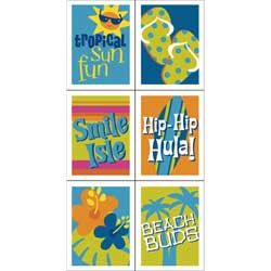 Little Luau Accessories Stickers