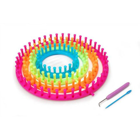 Darice Set of 4 Round Plastic Knitting Looms