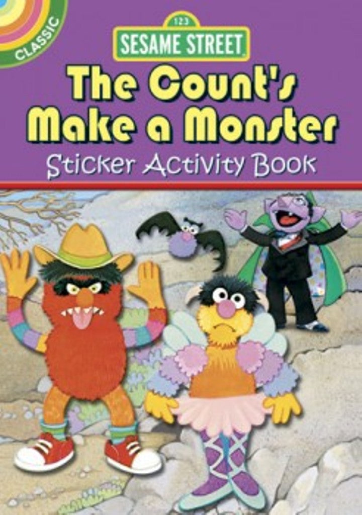 Sesame Street The Counts Make a Monster Sticker Little Activity Book