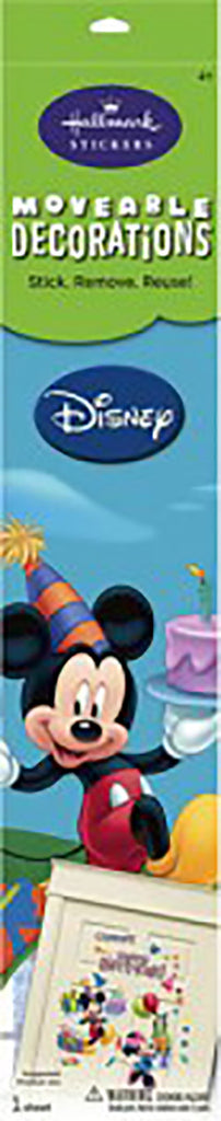 Disney Mickey & Minnie Balloons & Presents Large Moveable Decorations Stickers