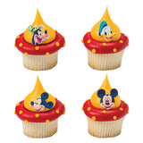 12 Disney Mickey Mouse, Donald Duck and Goofy Cupcake Toppers