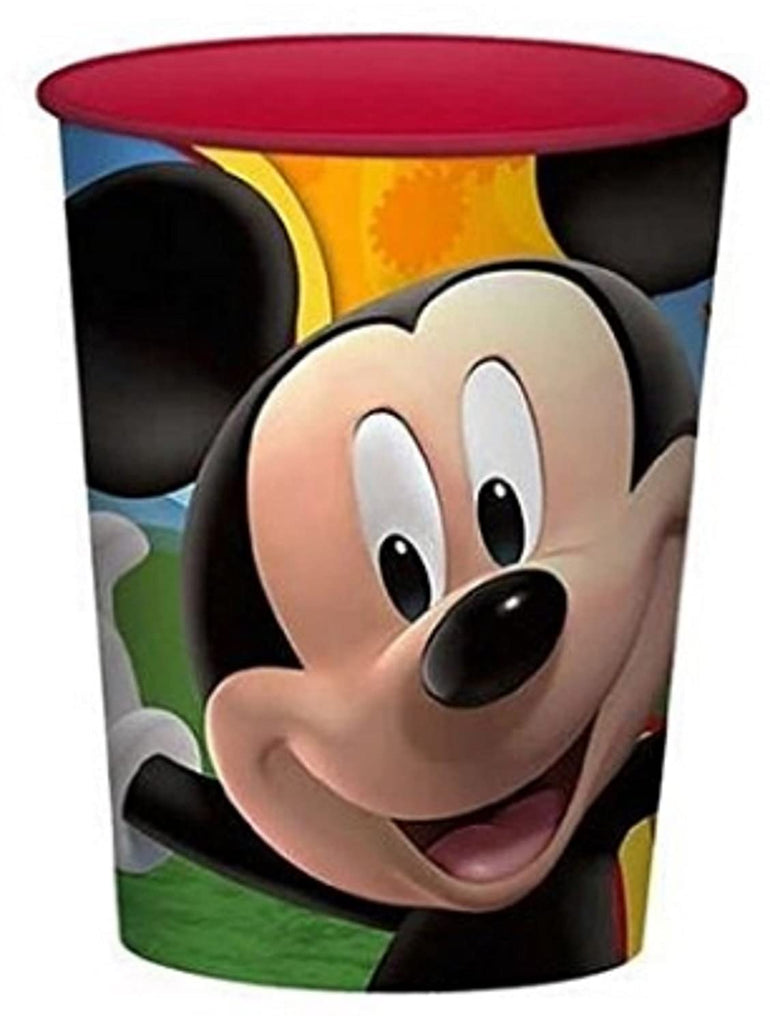  Unique 8 Count Mickey Mouse Plastic Cups, Holds 16 oz