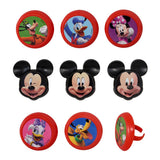 24 Mickey and The Roadster Racers Fun Together Cupcake Topper Rings