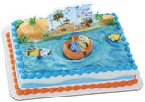 Despicable Me Minion Beach Party Cake Topper
