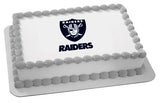 NFL Oakland Raiders Edible Icing Sheet Cake Decor Topper