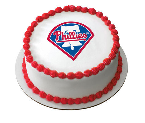 MLB Philadelphia Phillies Edible Icing Sheet Cake Decor Topper