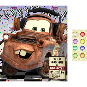 Disney Cars Grand Prix Dream Party Pin the Headlight Party Game