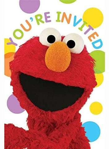 Sesame Street Elmo Party Invitations