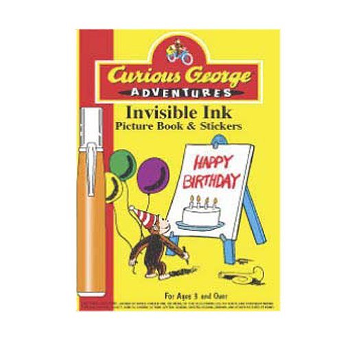 Curious George Adventures Invisible Ink Picture Book - Happy Birthday
