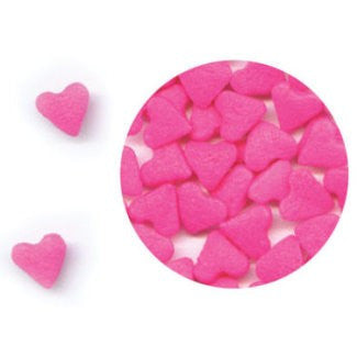 Pink Heart Edible Sugar Quin Sprinkles Cake Decorations
