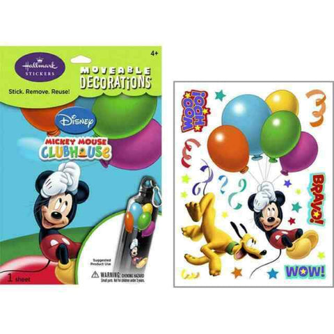 Disney Mickey Mouse & Pluto Moveable Decorations Stickers