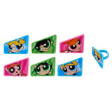 24 Powerpuff Girls Cupcake Topper Rings