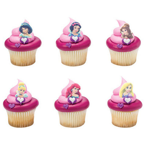 12 Disney Princess Cupcake Toppers