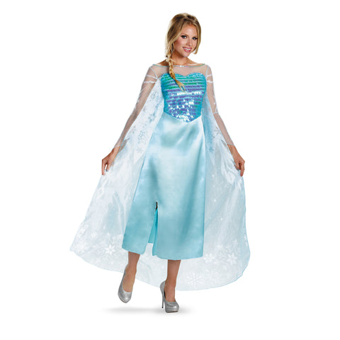 Disney Frozen Princess Elsa Deluxe Adult Costume - Size Large (12-14)