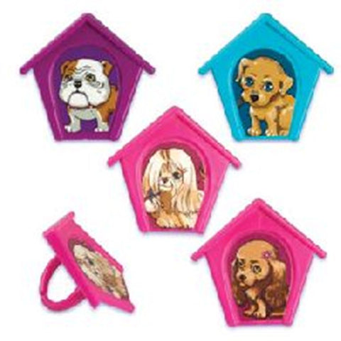 12 Puppy in my Pocket Cupcake Rings