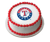 MLB Texas Rangers Edible Icing Sheet Cake Decor Topper