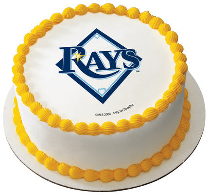 MLB Tampa Bay Rays Edible Icing Sheet Cake Decor Topper