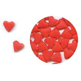 Red Heart Edible Sugar Quin Sprinkles Cake Decorations