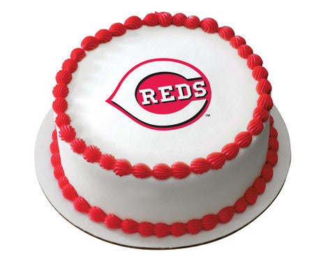 MLB Cincinnati Reds Edible Icing Sheet Cake Decor Topper