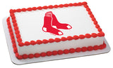 MLB Boston Red Sox Edible Icing Sheet Cake Decor Topper