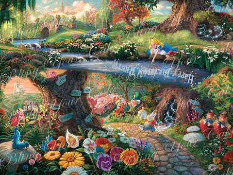 Alice in Wonderland Edible Icing Sheet Cake Decor Topper - AW1