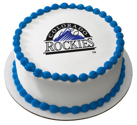 MLB Colorado Rockies Edible Icing Sheet Cake Decor Topper