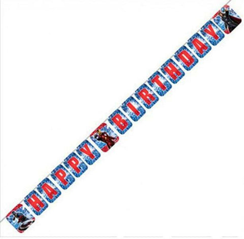 Marvel Avengers Birthday Banner
