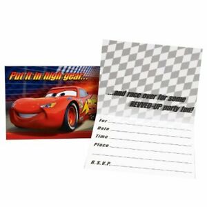 The World Of Cars Invitations