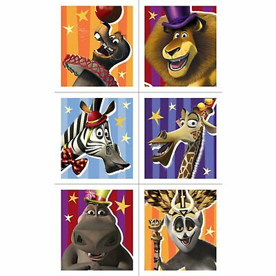 Madagascar Birthday Party Stickers