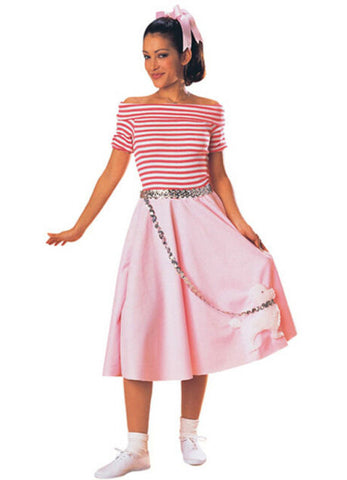 Nifty 50s Poodle Skirt Adult Costume - One Size Fits Most
