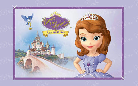 Sofia the First Edible Icing Sheet Cake Decor Topper - STF3