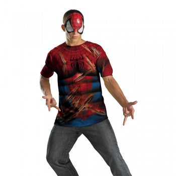 Spiderman Adult Costume Shirt - Size XL (42-46)