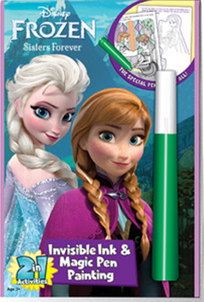 Disney Frozen Sisters Forever 2 in 1 Invisible Ink & Magic Pen Painting Activity Book