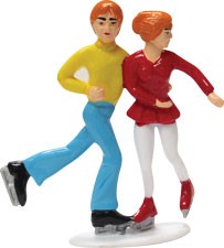 Ice Skaters Cake Topper