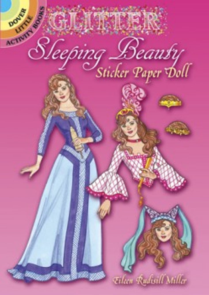 Glitter Sleeping Beauty Sticker Paper Doll Little Activity Book